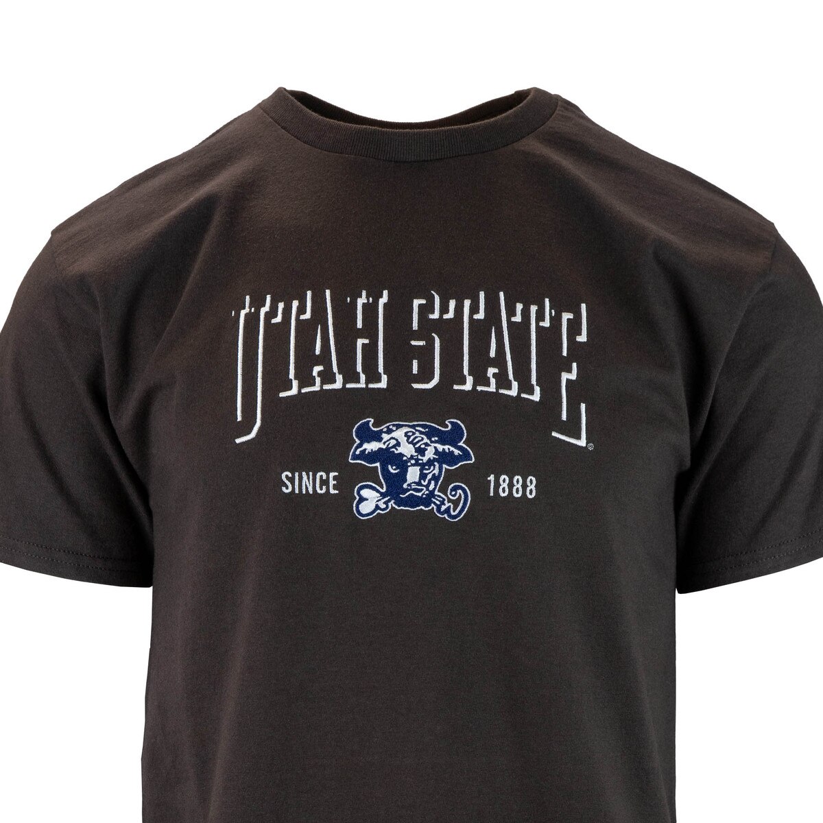 Champion Utah State embroidered brown unisex t-shirt